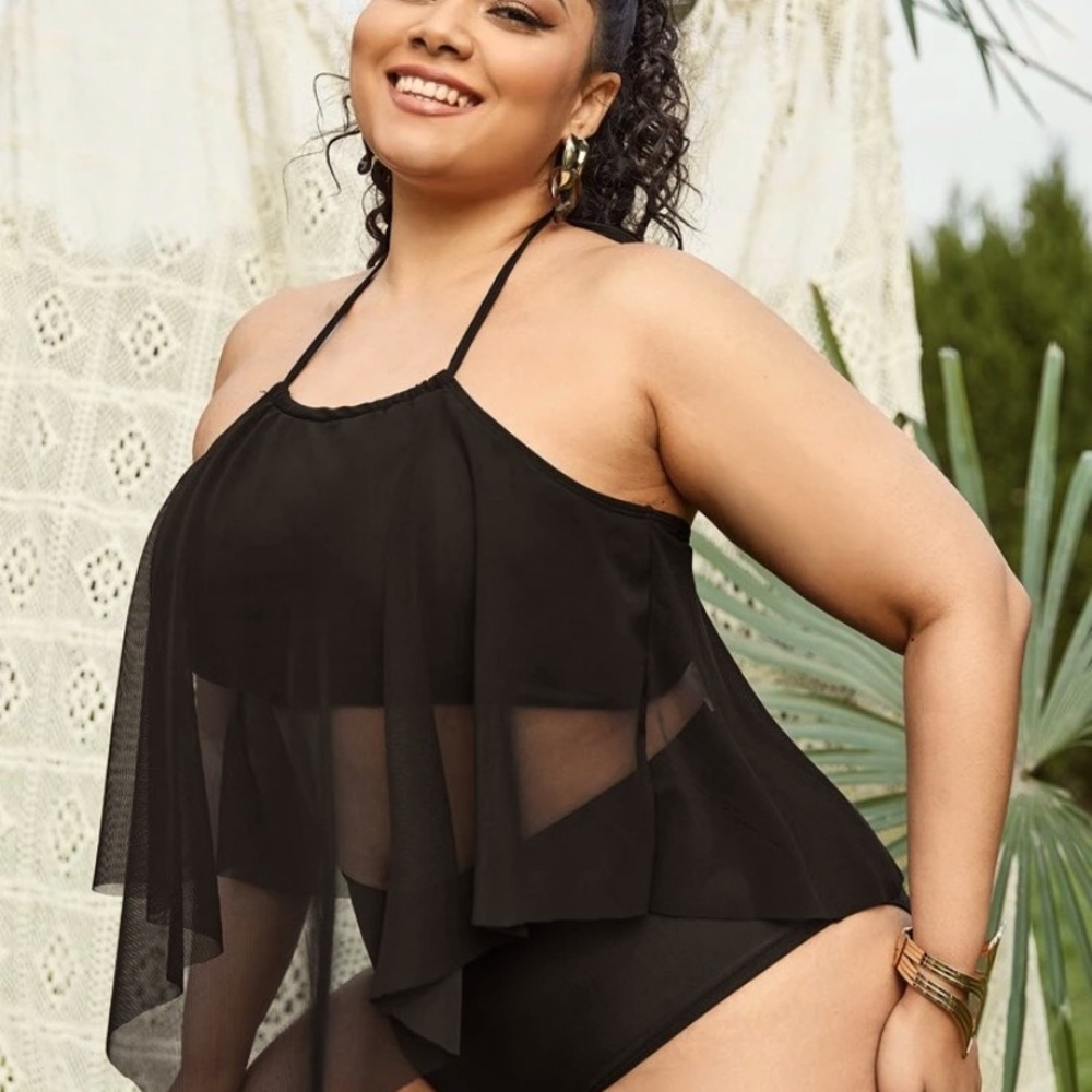 Sexy Mesh Halter Bikini